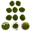 Fleurs décoratives 8 pièces blocs de mousse pierres plantes miniatures Faux ornements Faux accessoires moussus émulés décorer artificiel réaliste