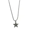 Pendentif Colliers Kpop Vintage Punk Argent Couleur Star Perle Collier Pour Hommes Femmes Street Hip Hop Esthétique Bijoux Accessoires