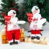 Décorations de Noël Chef Père Noël Décorations de Noël pour la maison, décoration de table, poupée de vieil homme, jambes suspendues, chef assis debout, vieil homme 231027