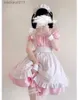 Trajes de anime 2023 preto bonito lolita empregada vem meninas mulheres adorável empregada cosplay vem animação mostrar roupa japonesa vestido roupas l231027