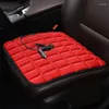 Housses de siège de voiture 12v/24v, housse chauffante, coussin électrique, garde au chaud en hiver, USB/allume-cigare