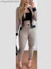 Zweiteilige Damen-Hosen, lässige zweiteilige Sets, Damen-Trainingsanzüge, 2-teiliges Outfit, kariertes Print-Kontrast-Panel-Mantel, dünnes Hosen-Set, langes Hosen-Set T231027