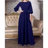 Casual Kleider Elegante Frauen Korsett Party Kleid Sexy Vintage Mode Laterne Langarm O Hals Hohe Taille Spitze Up Falten bodenlangen