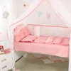 Bedding Sets 5Pcs Summer Breathable Baby Bed Mesh Bumper Fence Nordic Crib Set Bedroom Decoration Room Product 231026