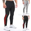 Calças masculinas Mens Sport Jogging Tracksuits Sweatpants Outdoor com bolsos com zíper Cordões Calças Streetwear