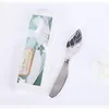 Partybevorzugung Ankunft Chrome Leaf Spreader Butter Kuchenmesser 60 TEILE/LOS Brautparty Hochzeit Gefälligkeiten und Geschenke