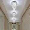 Simple Aisle Corridor Ceiling Light Modern Luxury Crystal Lamp for Entrance Hall Balcony Indoor Hang Lamp Lighting