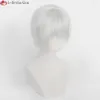 Catsuit Costumes High Quality Nier: Automata No. 2 B 2B Yorha No.9 Type S 9s Cosplay Wig Short Sier White Hair Party Wigs +Wig Cap
