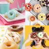 6 trous gâteau moule 3D silicone beignet moules antiadhésif bagel pan pâtisserie chocolat muffins beignets fabricant accessoires de cuisine outil FY2675