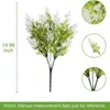 Fleurs décoratives, plantes artificielles réutilisables, Branches réalistes, résistantes aux Uv, fausses plantes vertes de pin blanc pour l'aménagement paysager de la maison