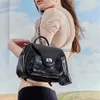 حقائب الظهر المدارس الفضة pu backpack tin soul bag bag knapsack mini backpack luxury women's bag love lucksack girlstylishhandbagsstore