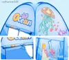 Baby Rail Kids Tent Ocean Ball Pool Balls Pit with Tunnel Baby Park Camping Pool Portable Baby Playground Playpen Room Decor Children GiftL231027