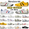 Scarpe da corsa di design uomo donna Tiger Mexico 66 Sneakers stringate in pelle giallo nero Navy Gum Sail Green Beige rosso Asic uomo Scarpe da ginnastica casual per sport all'aria aperta