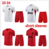 2023 2024 Hommes et enfants Flamengo Manches courtes Soccer Jersey Survêtements 22 23 24 Flamengo Adulte Formation Costume Sportswear Survetement Kit