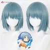 Catsuit Costumes Anime Puella Magi Madoka Magica 30 cm bleu gris Miki Sayaka Cosplay perruques cheveux résistants à la chaleur