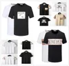 Designerskie koszulki męskie czarne białe beżowe luksusowy klasyczny kruche patchwork haft 100% bawełny multi retro swobodne hip -hopowe rozmiar 2xl 3xl