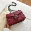 Bags Store Outlet 2023 New One Shoulder Embroidery Thread Small Square Chain Strap Crossbody Factory Goods Large Capacity Bag Women's designer Style