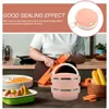 Dinnerware Double Layer Insulated Lunch Box Office Bento Container Containers Students Travel Silica Gel Work Tiffin For