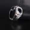 Größe 8 9 10 11 12 13 Herren Luxus 925 Streling Silber Blauer Saphir Ringe Verlobung Ehering Ring Schmuck Jungen J190707291I