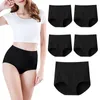 Gym Clothing Women'S High Waisted Cotton Ladies' Soft 5 Piece Suit Womens Underwear Briefs Microfiber Panties