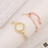 Montres-bracelets montre pour femmes Quartz goutte d'huile femmes petit cadran mince Bracelet réglage gratuit bijoux en gros