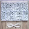 1620pcs English Letters Acrylic Beads Cover Square Flat Bead For Jewelry Making Charm Bracelet Necklace Plastic Letter Beads 20093310k