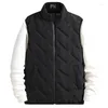 Débardeurs pour hommes Gilet Automne Hiver Bas Coton Rembourré Style Coréen Lâche Épaissi Vêtements Chauds Gilet Cardigan