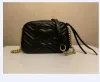 Дизайнерские брендовые роскошные сумки на ремне, роскошные кожаные сумки для женщин, черные кошельки, сумки-тоут с цепочкой 008