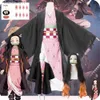 Anime Kostuums Anime Cosplay Demon Slayers Kimetsu geen Yaiba Kamado Nezuko Kimono Komen Vrouwen Volwassen Kinderkleding L231027