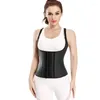 Mulheres Shapers XXS -6XL Gancho Ajustável Cintura Trainer 25 Aço Desossado Slimming Corset Workout Cinturão Colete Látex Mulheres Corpo Shaper Plus Size