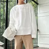 Herr t-skjortor incerun tops 2023 koreansk stil stilig vit spets lapptäcke t-shirts casual fashionabla solid long ärm camiseta s-5xl