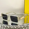 女性と男性のためのサングラス純粋な手彫りのFF40073電気めっきロゴメガネ贅沢品質3次元太いフレームデザイナーサングラスオリジナルボックス
