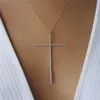 女性のためのクラシックラージサイズクロスペンダントネックレスチャームジュエリーキュービックジルコンCZダイヤモンド十字架