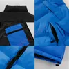 Açık Vücut Warmer Puffer Ceket Aşağı Pamuk Ceketler Tasarımcı Ceket Erkek Kadın Fermuar Patchwork İşlemeli Mektuplar Cepler Kış Sokak Giyim