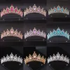 Bandeaux de mariage cheveux diadème cristal couronne de mariée couleur argent diadème voile diadèmes accessoires chapeaux tête bijoux 231025