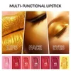 Lippenstift Glitter Goud Glanzend Metallic Mat Fluweel Waterdicht Langdurig Sexy Rood Roze Lipgloss Dames Make-up Cosmetisch 231027