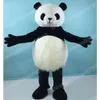 Wydajność Big Panda Mascot Costume Najwyższa jakość Bożego Narodzenia Halloween fantazyjna sukienka imprezowa kreskówka strój postaci garnitur karnawał unisex strój