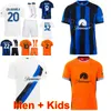 Club Inter Soccer Jersey Milan 10 MARTINEZ 20 CALHANOGLU 9 THURAM 2 DUMFRIES DIMARCO FRATTESI BARELLA AUGUSTO BASTONI DARMIAN Kits de chemise de football 2023-24 Hommes Enfants