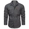 Männer Casual Hemden Hemd 5XL Männliche Oberhemd 2023 Militär Baumwolle Langarm Männer Marke Kleidung Hohe Qualität Bluse