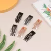 Hair Accessories 10Pcs Metal Snap Barrettes Non-slip Side Clip Hairpin Styling Tools Double-grip Ladies