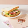 Geschenkpapier, 100 Stück, Sandwich-Papiertüten, Einweg-Lebensmittel, fettdicht, Toast, Hamburger, Verpackung, Zuhause, Backen, Küchenzubehör