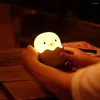 Gece Işıkları Yaratıcı Janpim Garip Chick Kırık Kabuk Işığı Okuma Yumurta Dönme Çocukları USB Şarj