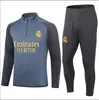 2023 2024 Real Madrids Yarı Çeken Uzun Kollu Terzini Çekme Elbise Takım 23 24 Futbol Eğitimi Erkekler Giyim Açık Giyim Dış Mekan Gömlek Kiti