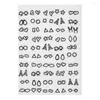 Oorknopjes 50 Paren/partij Gemengde Stijlen Liefde Hart Driehoek Geometrische Plastic Kleine Set Voor Vrouwen Meisjes Dailylife Mini Sieraden