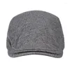 Basker basker cap classic Soild Color Sboy Hatts for Men mode Gatsby Caps Vintage British Lvy Manlig justerbar platt hatt