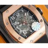 Fantastisk designer Mens Watch Mechanical R I C H A R D MANA CRISTWATCHES RM010 5QC7 High-End Quality Autometic Mechanical Bezel Waterproof Sapphire Mirror