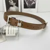 Ceinture de créateur pour femmes Ceintures de luxe en peau de vache Mode Or Argent Lettres Aiguille Boucle Cintura Unisexe Vintage Ceintures Casual 11 Styles Largeur 28mm