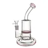 6 pouces bécher en verre lourd Bong narguilés en ligne nid d'abeille Perc barboteur conduites d'eau Dab Rig nid d'abeille cendrier 14mm Joint avec tuyaux de brûleur à mazout en verre mâle