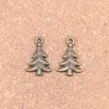 Pendant Necklaces 96pcs Charms Christmas Tree 21x14mm Antique Pendants Vintage Bronze Jewelry DIY For Bracelet Necklace 231026