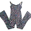 Kvinnor onesie sommar halter romper tryck design sexig dykning en bit bodysuit